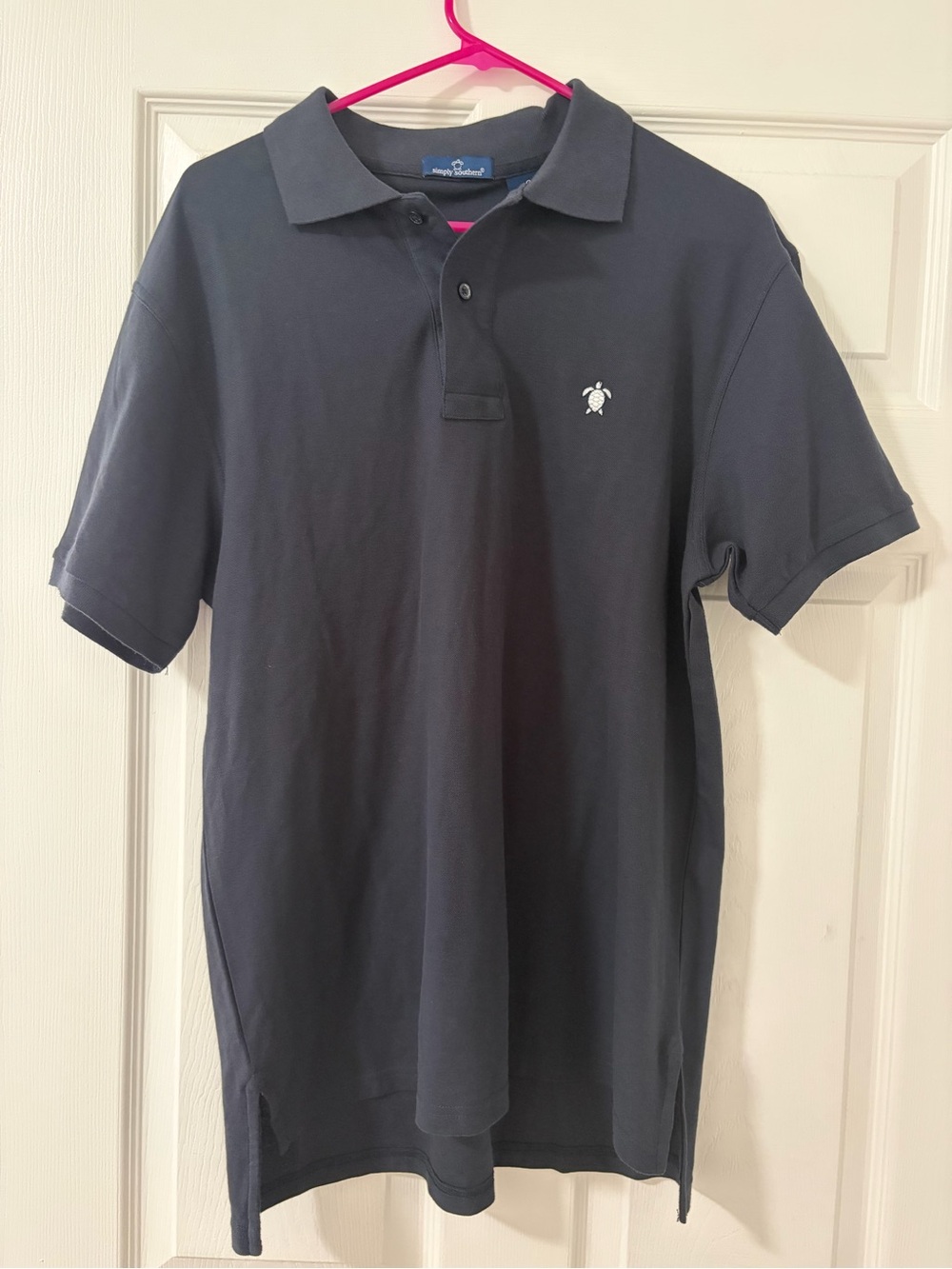 Simply Southern Men’s Navy Short-Sleeve Polo Shirt